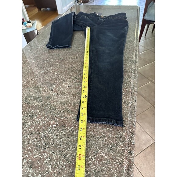 Democracy "Ab"solution Ab Technology Dark Wash tampered  Leg Jeans Womens 12 - Picture 9 of 11